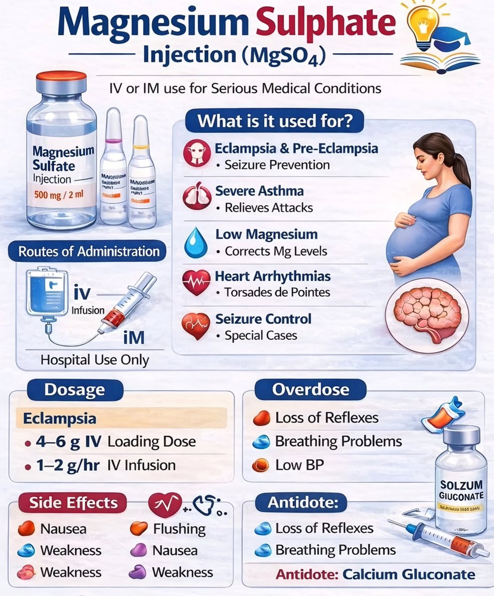Magnesium Sulfate in Medicine