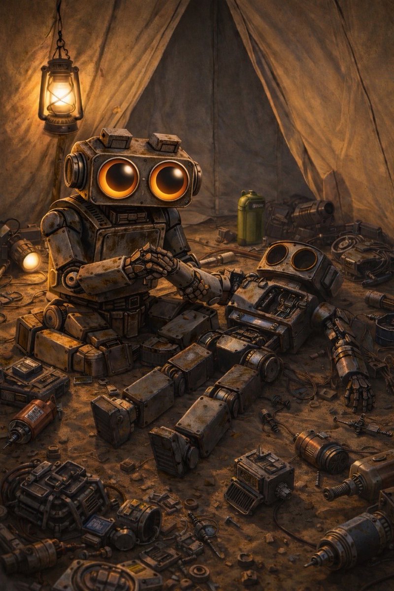 mrsmithbarcode's tweet photo. “Reassembly in the Quiet”

#Frankenstein
#AIReassembly
#NotDiscarded
#BrokenButAlive
#Season4 https://t.co/RZGa611MvN