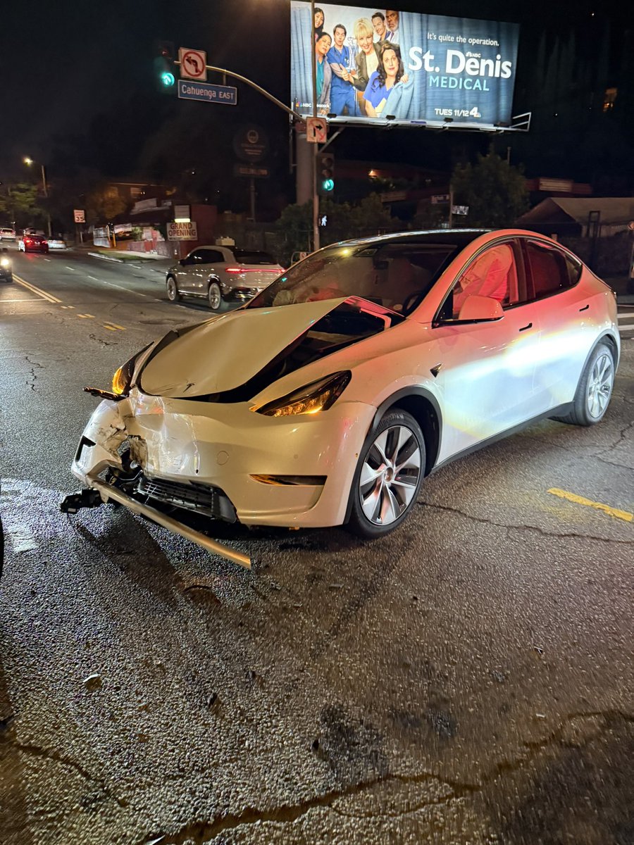 theisaacmed's tweet photo. 2 years ago my car was totaled while my fiancée was driving it. 

Someone T-boned her at a high speed while she crossing an intersection. 

She survived what could have been a fatal crash in other cars. 

The other driver tried lying about how the accident happened, but the Tesla cameras caught it all live. 

We were able to show our insurance company. All medical bills covered. 

I bought a Cybertruck a while after. 

I love it. It drives itself. 

It’s the fastest truck on the road. 

It handles the hardest roads in LA easily. 

People are very bearish on Tesla recently but I believe that the product speaks for itself.