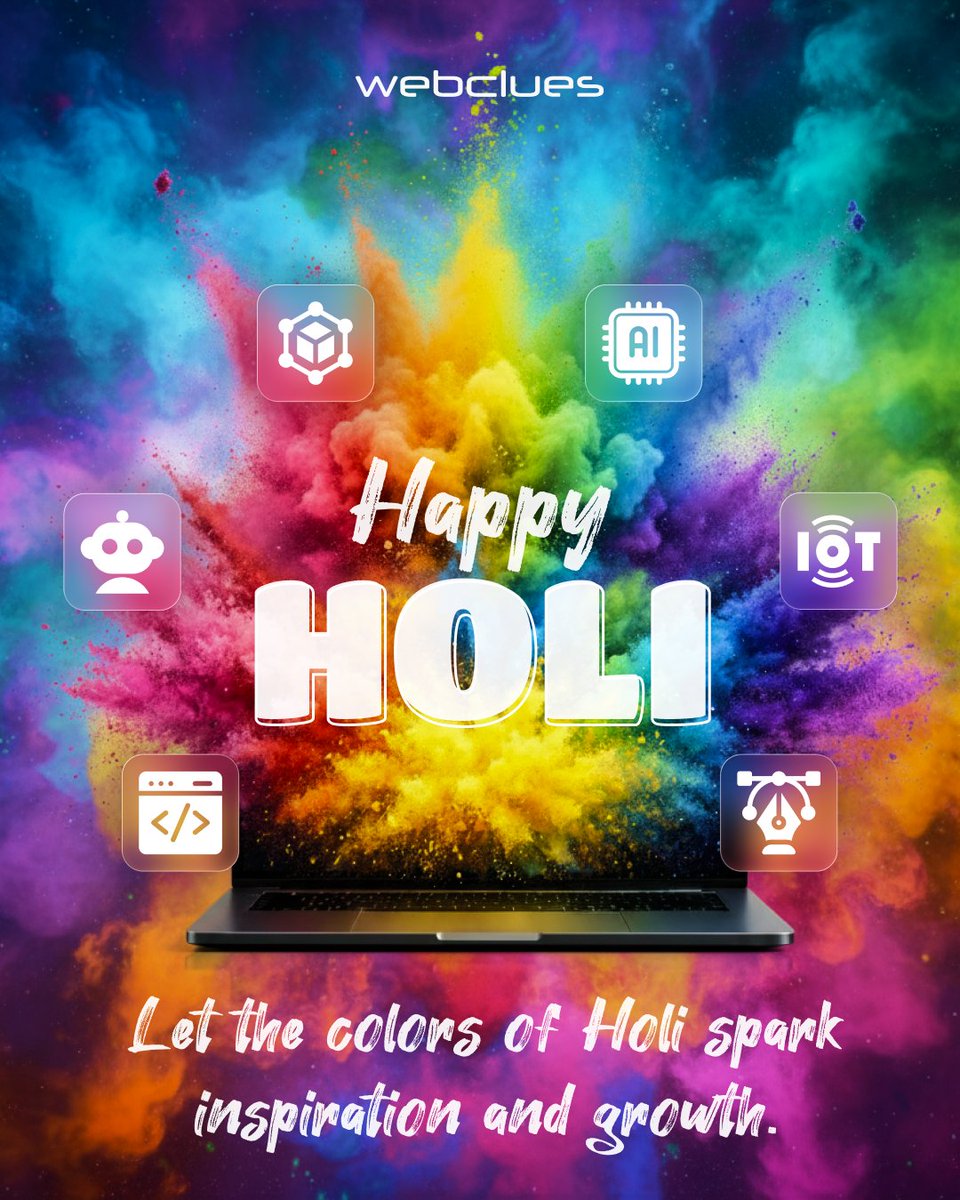 Celebrate achievements, strengthen bonds, &amp; embrace every opportunity with vibrancy. Wishing you a safe and colorful Holi from all of us at <a href="/WebCluesInfo/">WebClues Infotech - CMMI Level 5 Certified Company</a> 

#WebCluesInfotech #HappyHoli2026 #HoliVibes #FestiveTech
