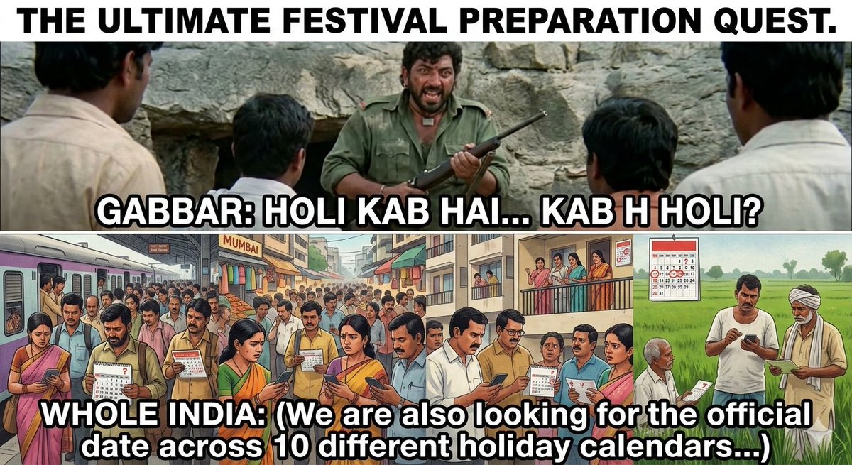 curious_right's tweet photo. Happy Holi

#confusionconfusion $3-4
#Holi2026 #holikabhai #Holi #HoliCelebration #HoliVibes #india #meme https://t.co/XGLFbNKhpM