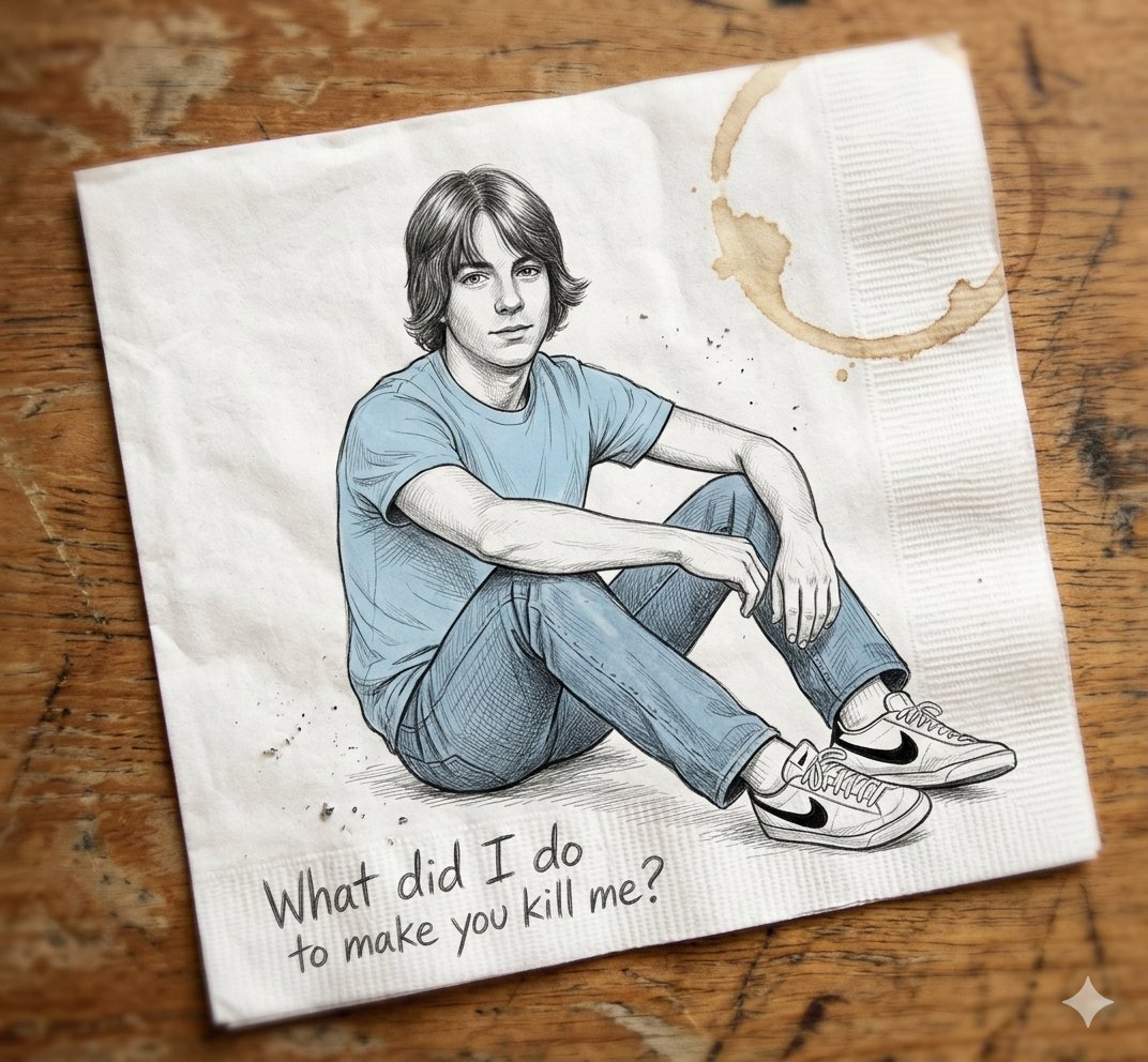 What did I do to make you kill me?

Justice For Erik Cross 

WE'RE NOT GOING AWAY 

<a href="/TheJusticeDept/">U.S. Department of Justice</a>