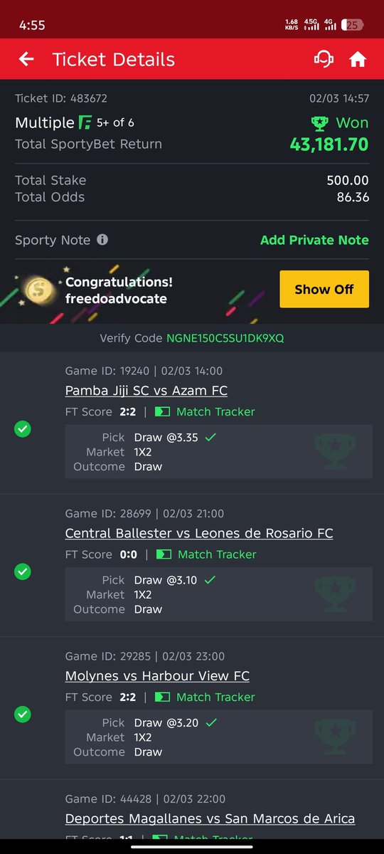 Almost 600K Won with less than 2k .
Na <a href="/officialmoore7/">Moore Tips</a> dey run am