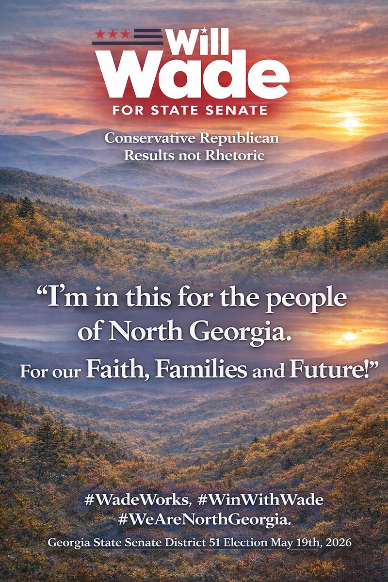 Rep. Will Wade for State Senate tweet media