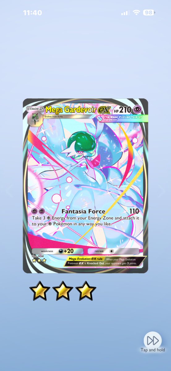 I swear on everything I love Gardevoir haunts me in everything Pokémon related 💀 this is my 9th one from this set………… and I haven’t spent a dime on this set!!! Why can’t it be pika or mimi that haunts me😭 #PokemonTCGPocket