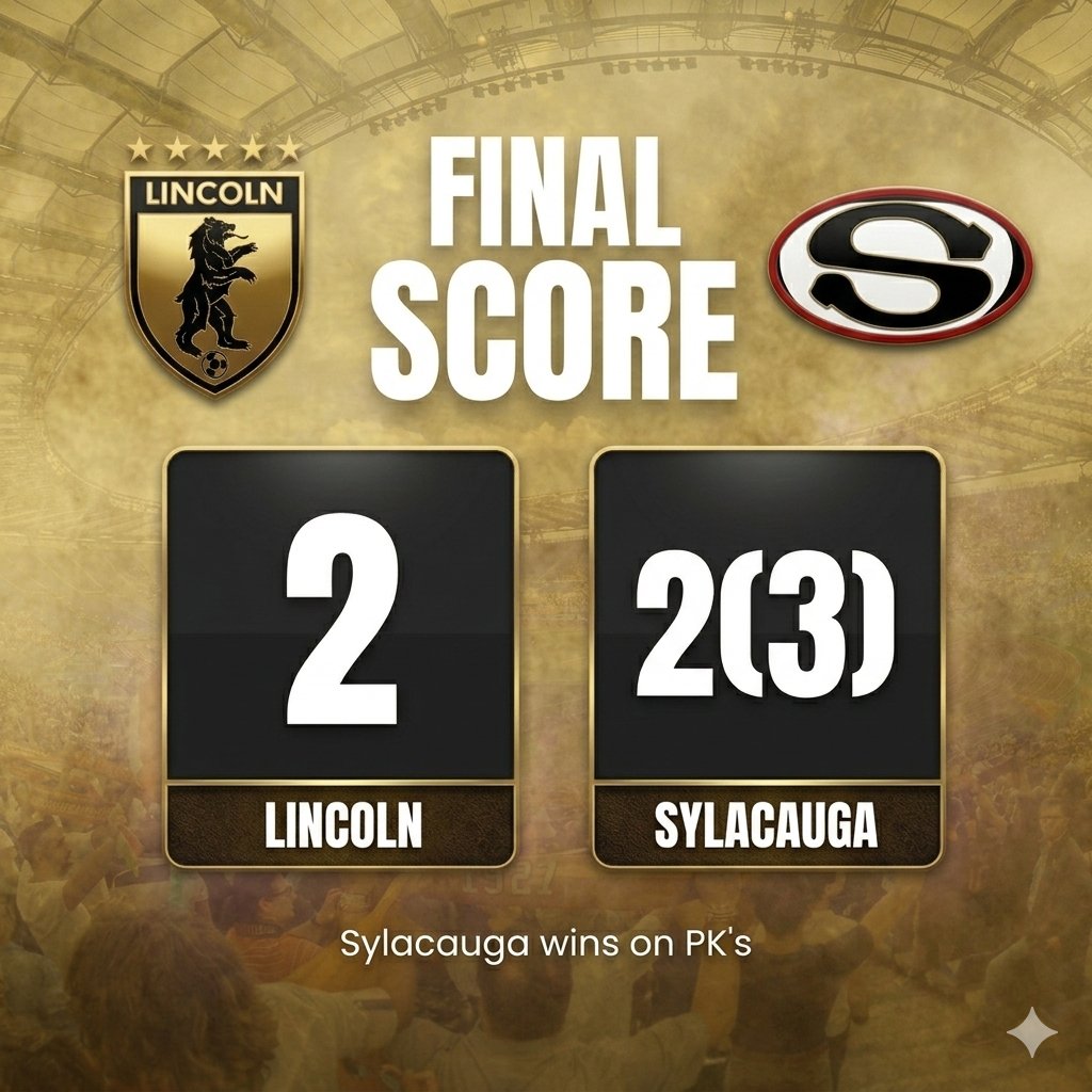 CoachBailey19's tweet photo. Hard fought come back to force PKs after being down 0-2...could not quite make the full comeback... Congrats to Sylacauga. Back at it tomorrow night!  #TickedOffSoccer #AllForOne #OneForAll https://t.co/W6iXKIkXz5
