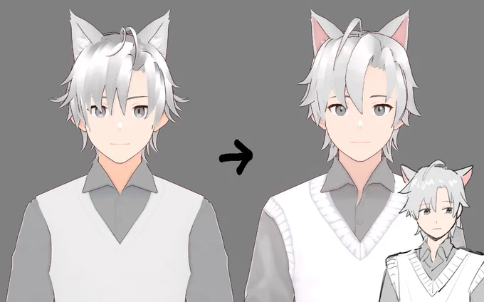 Hi, Winston is the person that custom edited and updated the vroid model I use for streaming. If you're interested in having a custom vroid model made, please consider commissioning him!