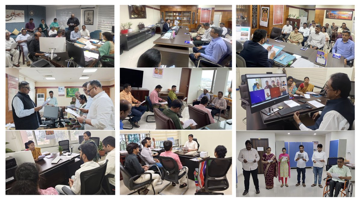 IncomeTax_APTG's tweet photo. In unison with the Seva Sankalp Resolution adopted by the Union Cabinet in its first meeting held at Seva Teerth on 24 February 2026, the Income Tax Department, AP & Telangana Region has conducted Meetings across the Region on 02-03-2026 wherein officers and officials of the department adopted the “Seva Sankalp Resolution”. 
The Resolution is founded on the principle of “Seva” (Service) and the guiding sentiment of “Nagrik Devo Bhava” (Citizen is Supreme).
On the occasion, officers and officials rededicated themselves to citizen-centric, transparent, solution-oriented approach and accountability in tax administration.