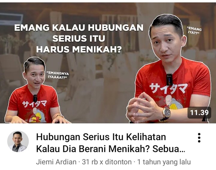 ya kan karena pernikahan lebih menguntungkan buat laki-laki secara hirarki, justru krn ga bener2 respect makanya gampang ngajak nikah ga serius gitu. ngajakin ga berarti sama dengan niat yg baik dan realisasi yg baik. ada penjelasan dokter jiemi juga