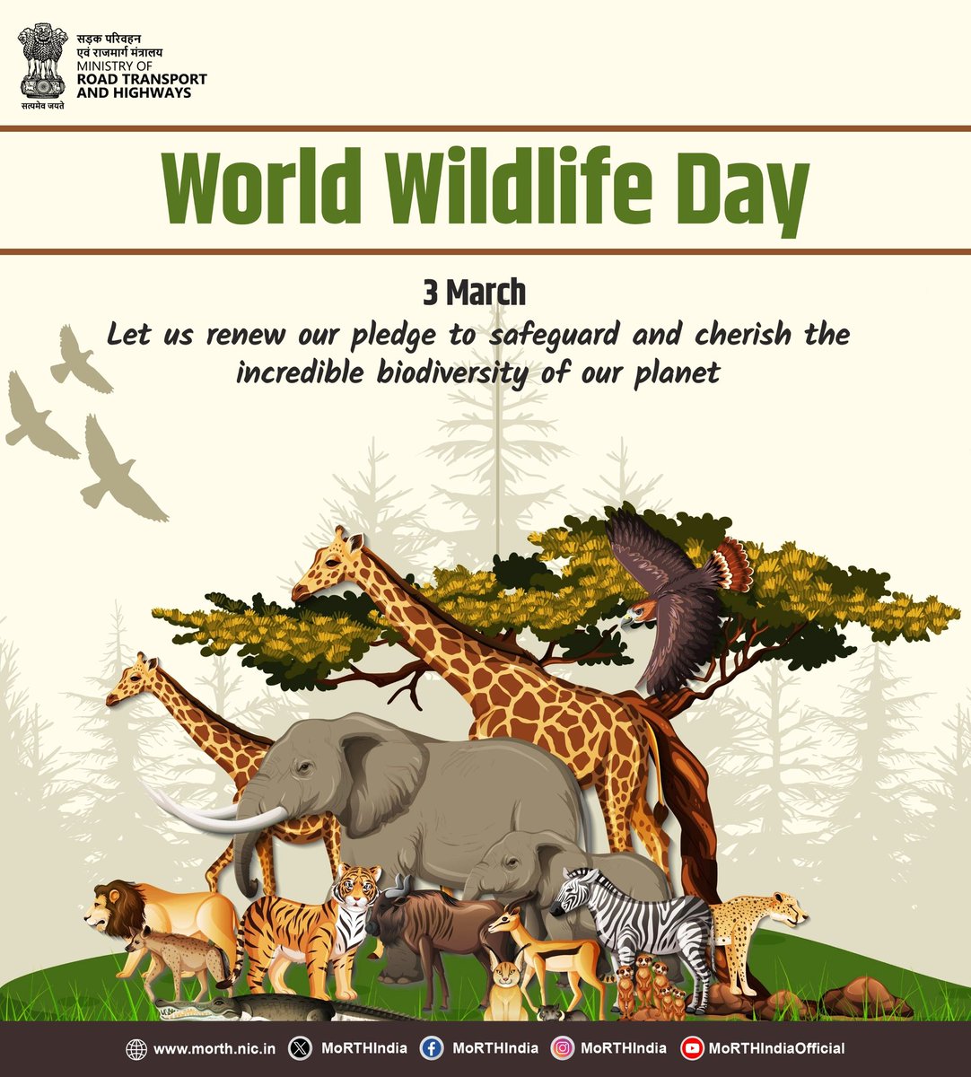 iAjay_Banyal's tweet image. On World Wildlife Day, let’s renew our commitment to protect and preserve the rich biodiversity that sustains life on our planet. 🌿🌍

#WorldWildlifeDay #ProtectNature