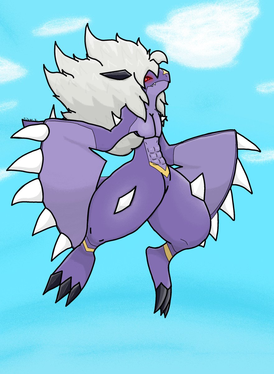 Mega Gin Z!  

I finally had Chance to draw my Garchomp on his Mega Form, I think his personality fits more Z than normal NGL XD.