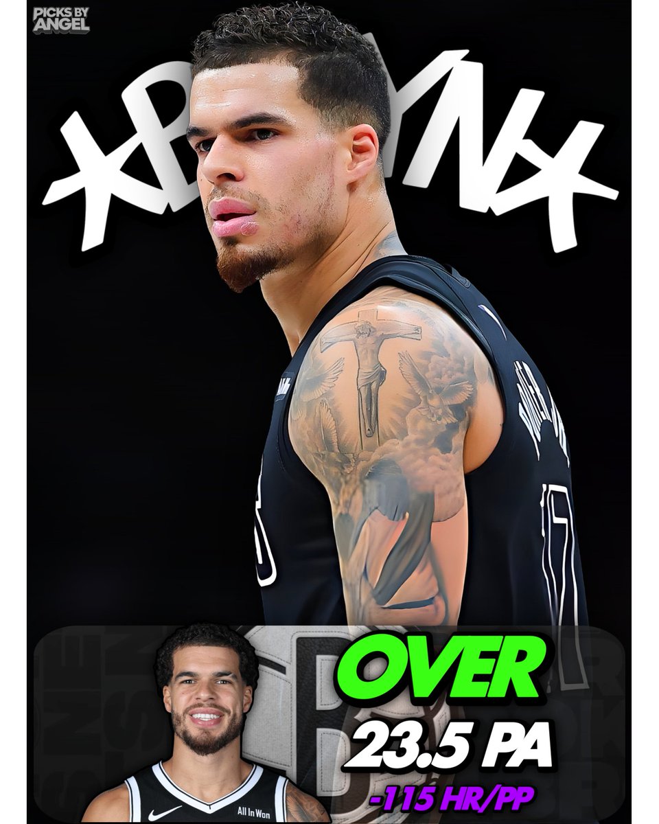 picksbyangel's tweet image. NBA Tuesday Prop #2 🏀

Michael Porter Jr. O 23.5 PA (-115)
#NetsWorld 

Collab w/@KashyLocks 💰

• The Heat allow the 7th MOST above-the-break threes, an area that accounts for 44% of Porter Jr’s scoring.
• MPJ scores 38% of his points from within 10 feet, where Miami allows