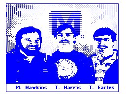 omegalogician's tweet photo. @asallen Reminds me of this little Easter egg in the Tandy CoCo 3. Just a static image, however. https://t.co/hw2kzeIDHh