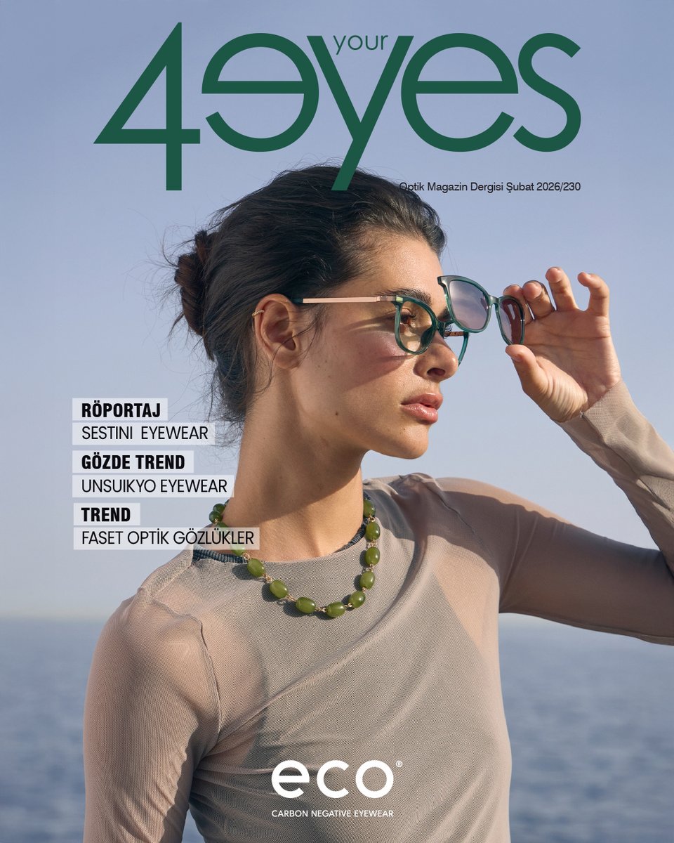 Şubat sayısına 4eyes.com.tr web sitesi üzerinden ulaşabilirsiniz.

#4youreyesmag #ecoeyewear #turkuazoptik #eyewear #magazine