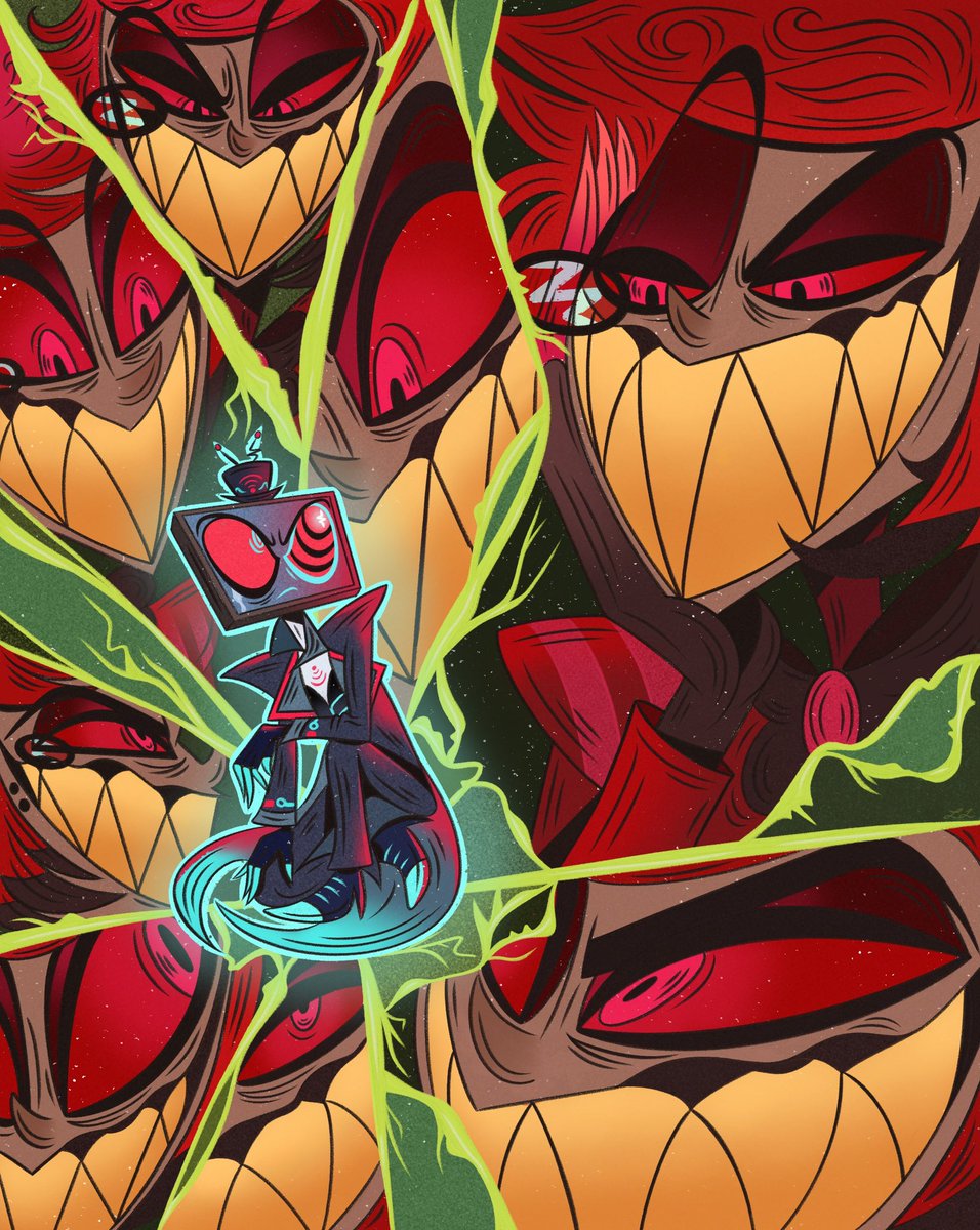 alastor and vox piece from a while back🤘
#RadioStatic #voxal #HazbinHotel