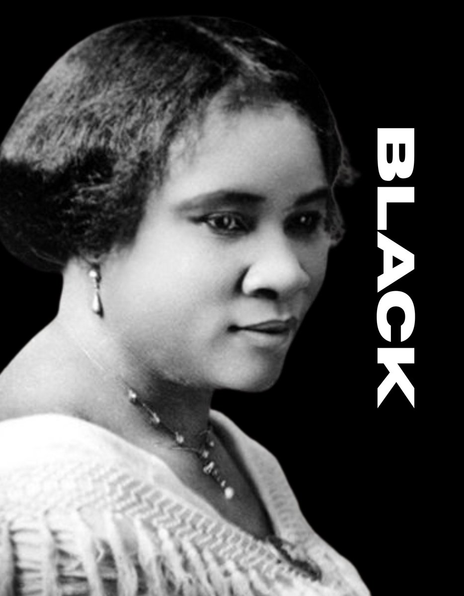 convert_cult's tweet photo. Madam C.J. Walker, born Sarah Breedlove, was a pioneering entrepreneur and philanthropist who rose from extreme poverty to become the first female self-made millionaire in America. https://t.co/iLNMcnJ5QQ