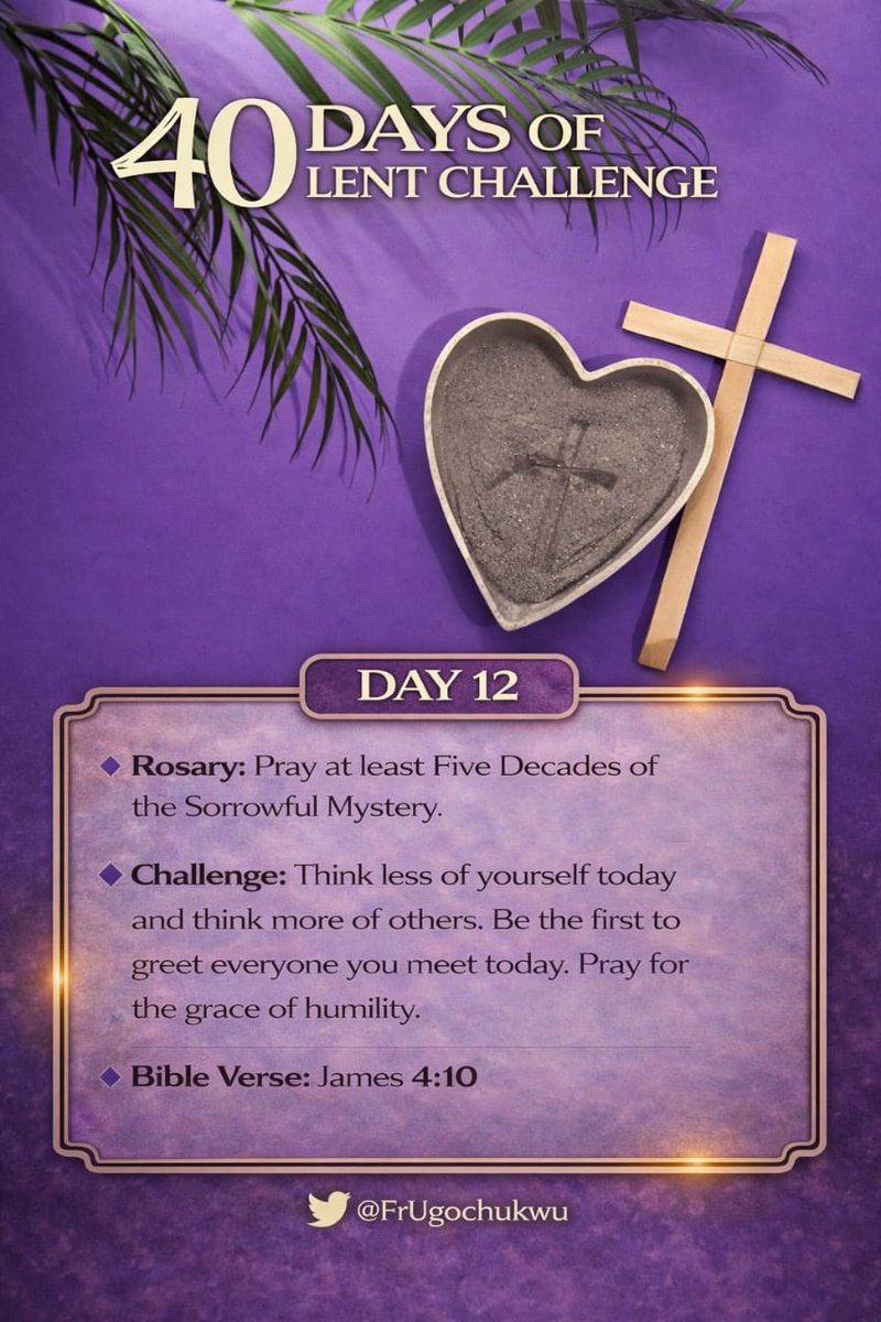 FrUgochukwu's tweet photo. 40 Days of Lent Challenge:

Day 12 https://t.co/NlW6xVfmfq