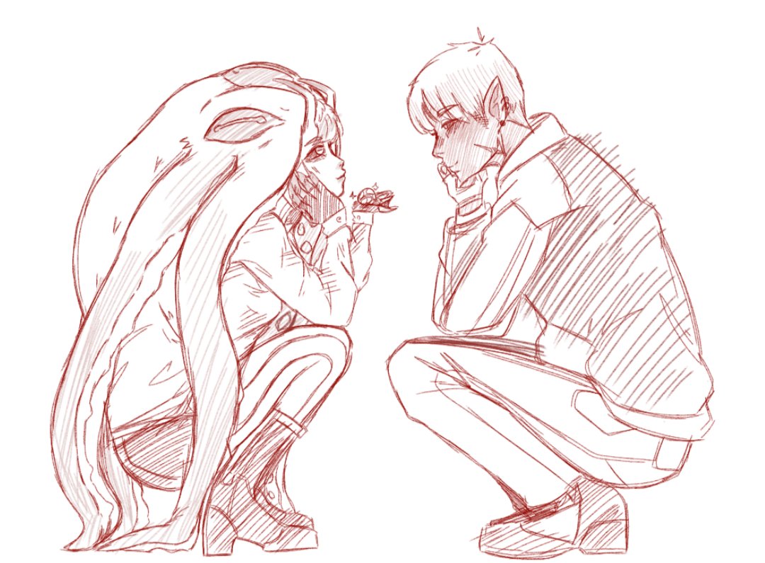 Kitten_of_Artsy's tweet photo. Iku bought Mal a rock, a pet rock perhaps. Iku misses her friend. https://t.co/YKVcar5McC