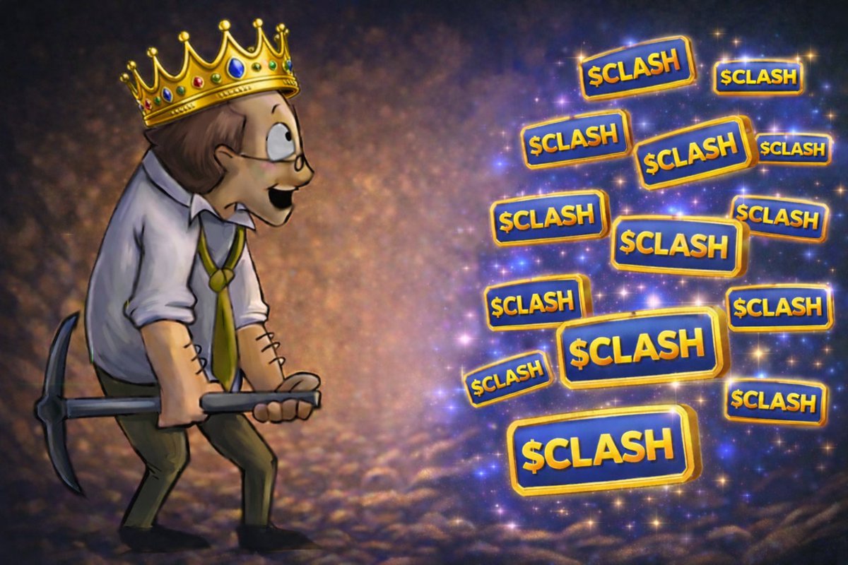 ClashProjectAI's tweet photo. While others wait for green candles, $CLASH keeps digging ⛏️

Tournaments every month.
@ClashPicks pushing volume and onboarding new users. 
Free-to-play markets bringing fresh faces in. 
Real activity. Real ecosystem.  

Stay patient. Stay Clash-pilled 👑 https://t.co/dJy3tDDanD