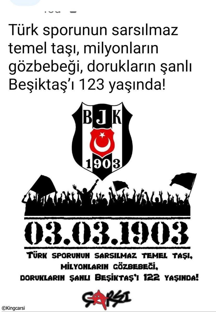 Türk sporunun sarsılmaz temel taşı, dorukların şanlı Beşiktaş'ı 123 yaşında! #Besiktas123Yasında #Beşiktaş