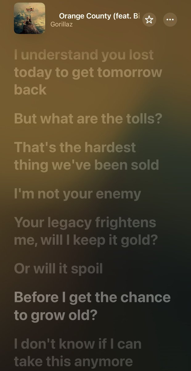 I’m listening to the new Gorilaz album right now as I’m doing some homework and it has me crying and sobbing so hard. 

It’s hitting incredibly close to home 😅

Other than that though I’m absolutely loving it and I reccomend all my friends to give it a listen lol