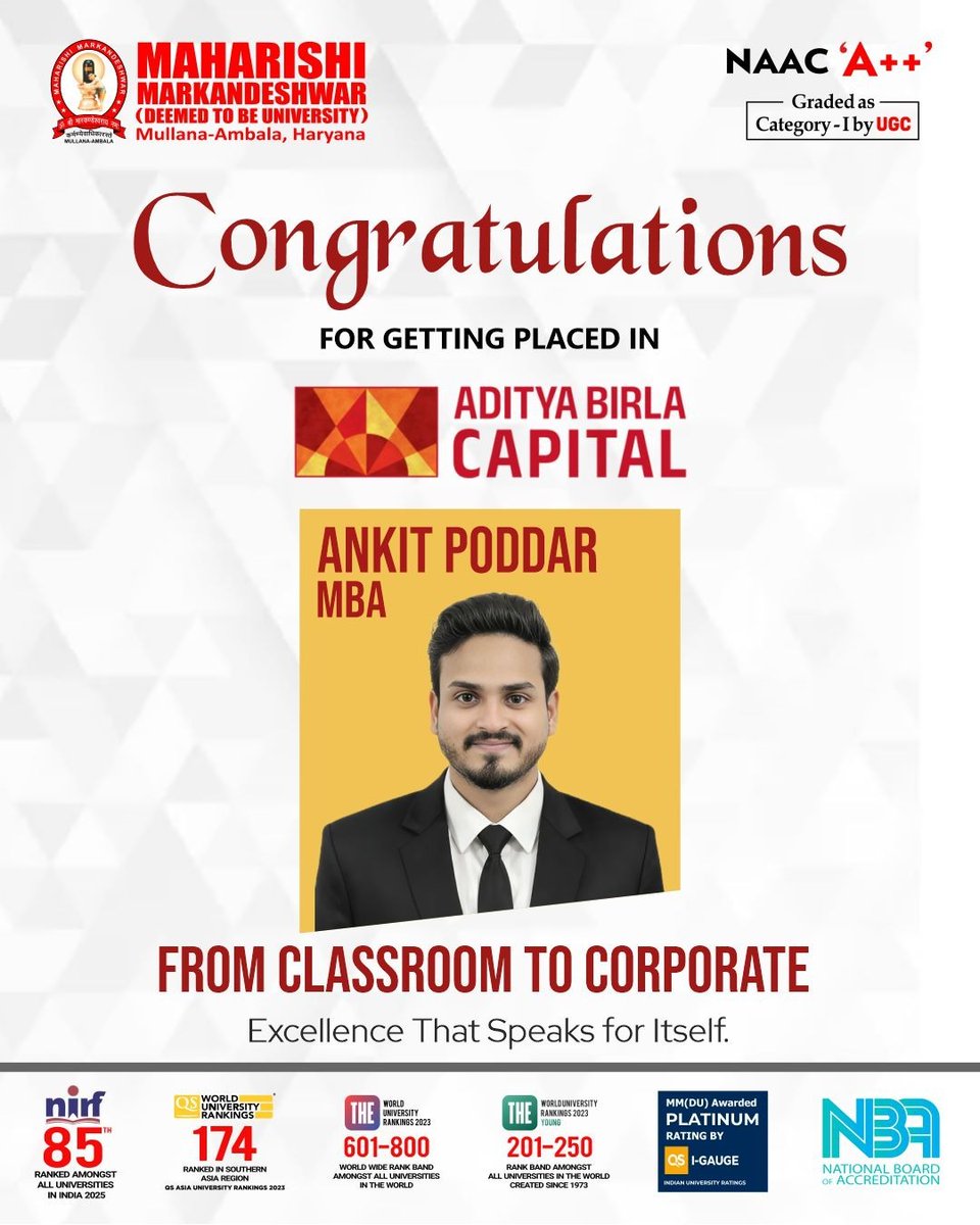 MM (Deemed to be University) tweet media