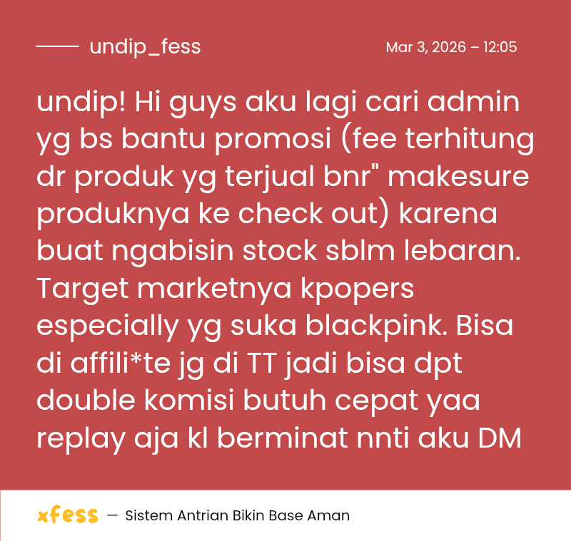 UNDIP MENFESS tweet media