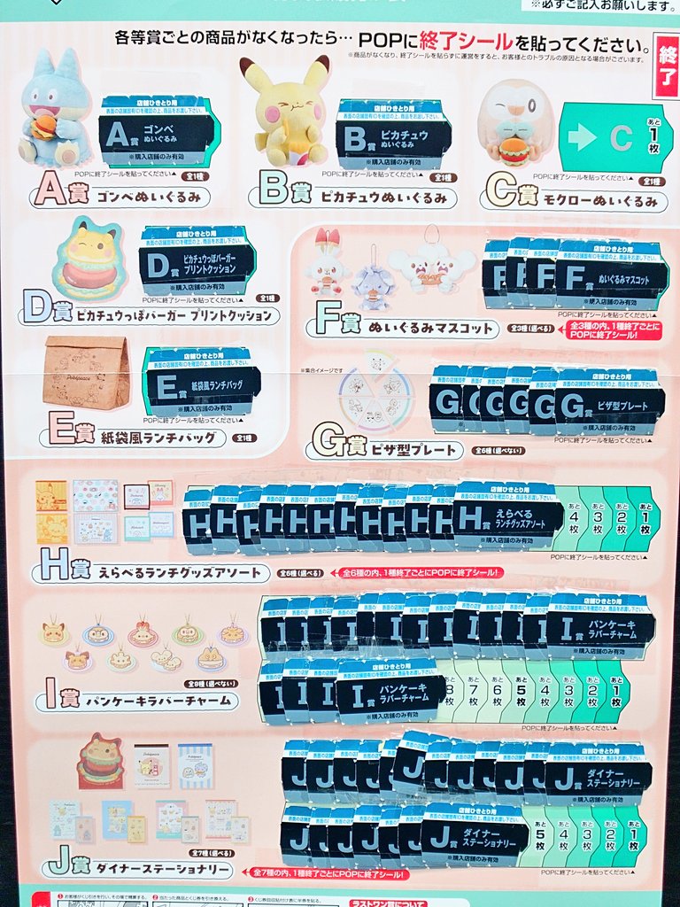 🉐2回引くごとに1回分30％引き実施中！ #一番くじ #ポケピース ラスト