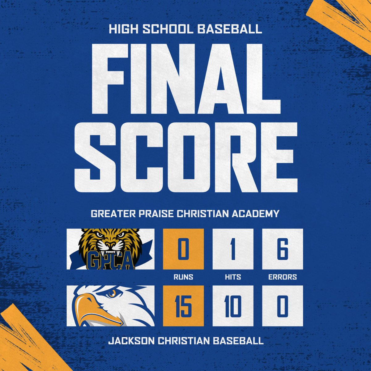 Jackson Christian Baseball tweet media