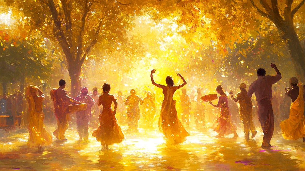 MumukshuSavitri's tweet photo. When we celebrate Holi today, we speak of the legend of Prahlāda and Holikā - of devotion winning over arrogance, faith surviving fire. But underneath lies a vast continuity of Hindu civilization. In Vedic symbolism, Holikā/Holaka did not represent a demoness - she personified the old year called the samvatsara - with all its accumulated impurities, imbalances, and decay. So the Holi fire was lit not as a symbol of punishment, but purification followed by renewal. It was the ritual burning away of whatever had become stale and blocked progress, so that renewal could flow again. In the Vedic context the year itself was held sacred and needed to be ritually renewed at seasonal thresholds. Therefore when we light the Holikā-dahana today, we are actually re-enacting a very ancient civilizational memory of saying farewell to the previous cycle and greeting the light of a new one.

The Vedic concept of the Āgrahāyaṇa (आग्रहायण) reinforces this- as “the first movement of the year.” In the Vedic era, Yagnas were held with Āgrahāyaṇa harvest offerings to mark the beginning of the year. Over time, our calendars shifted (Mārgaśīrṣa retaining the name Agrahāyaṇa reminds us of this), but the deeper pattern remained - the year turns, the cycle resets & the purifying sacred fire marks the passage. Holi at the full moon of Phālguna, sits precisely at that late-winter threshold when light overtakes darkness and the agricultural season awakens. The Atharva Veda Parisistas  (AVP) which are later ritual appendices in the Atharva Vedic tradition, mention a rite called Holaka to be performed on the full-moon night of Phālguna. The AVP (Verse 18b:12.1) describes Holaka on Phalguna Poornima:
अथ फाल्गुन्यां पौर्णमास्यां रात्रौ होलाका ॥
 महानवम्यां उक्त-प्रज्वलनं निराजनं वा ॥

The burning of Holākā thus meant the burning away of the old samvatsara, preserving in symbolic form the profound Vedic act of cosmic renewal. The Naradiya Purana retained this core by describing Holākā as the sister of Samvat (the year).

Holi as celebrated today in Krishna traditions, especially in Braj expresses the same seasonal & astronomical grammar of renewal. Rohiṇī nakshatra (Aldebaran in Taurus) was always associated with abundance and agricultural vitality and Krishna’s birth under Rohiṇī absorbs that symbolism into devotion. As late winter ends at the Phālguna full moon, Holikā-dahana burns the exhausted year, and Krishna’s playful līlā releases the stored energy of spring in an explosion of color, music, and generative joy. Fire purifies; Krishna proliferates life. What was read in the rising of Rohiṇī becomes embodied in Krishna himself as the divine face of seasonal reawakening. In the east, Dol-Yātrā also deepens this theme. Krishna placed gently on a swing mirrors the sun’s oscillation between uttarāyaṇa and dakṣiṇāyana, the great north–south movement that structures the Vedic year. The swing moves just as the sun moves; as the year turns, the divine fire burns away the old. 

Similarly if we look at bhagwan Narasiṃha's symbolism beyond legend, Hiraṇyakaśipu represents domination of a frozen, rigid order that believes it has conquered time and nature. In seasonal terms, that is winter: dark, still, unmoving, holding life in suspension. Bhagwan Narasiṃha appears at twilight - neither day nor night  - at a threshold. He does not simply defeat Hiraṇyakaśipu, he breaks the delusion of the ego's permanence. He erupts at the seam between two states. And what follows immediately after winter’s tyranny is destroyed by divine illumination? Spring.

This is why Holi feels so explosive. It is not just some colors thrown in the air - it is existence itself choosing renewal once more. Prahlāda’s name holds the key - from pra (intense, overflowing) and hlāda (joy, delight), he is joy that cannot be contained. He is the indestructible seed that survives every winter of the soul. When Bhagavān tears apart the rigid structures that imprison us - the inner Hiraṇyakaśipu of fear, ego, and stagnation - what remains is the Bhakta purified by fire  - Prahlāda embodying the indestructible delight that cannot be burned, crushed, or silenced. The Holikā fire purifies, thresholds dissolve what has hardened and joy returns not timidly, but in a burst of color. So Holi is hlāda made visible: life surging after dormancy, warmth breaking the grip of cold, the Vedic vision of perpetual renewal unfolding within the cosmic rhythm of Ṛta

Every element of Holi proclaims a foundational Hindu insight: existence is rhythmic, not linear - and rebirth is woven into its structure. Darkness does not conclude the story - it prepares the next emergence. When we light the Holikā fire, we are not just recalling a legend - we are ritually enacting the law of renewal itself. The sacred fire consumes what has become rigid, exhausted, or imbalanced. The colors that follow announce regeneration. From ashes comes vitality; from stillness arises movement & from restraint, erupts overflowing life.  Holi is therefore so much more than a festival - it is a civilizational memory of rebirth. Just as the seasons turn, just as the soul moves through death and return, just as creation itself cycles through dissolution and re-manifestation, so too does joy reappear after darkness. 

No winter is final, no stagnation absolute. By divine grace, life rises again recharged with hlāda, radiant with possibility. Holi reminds us that renewal is not an exception in Hindu thought; it is the very law of our being.