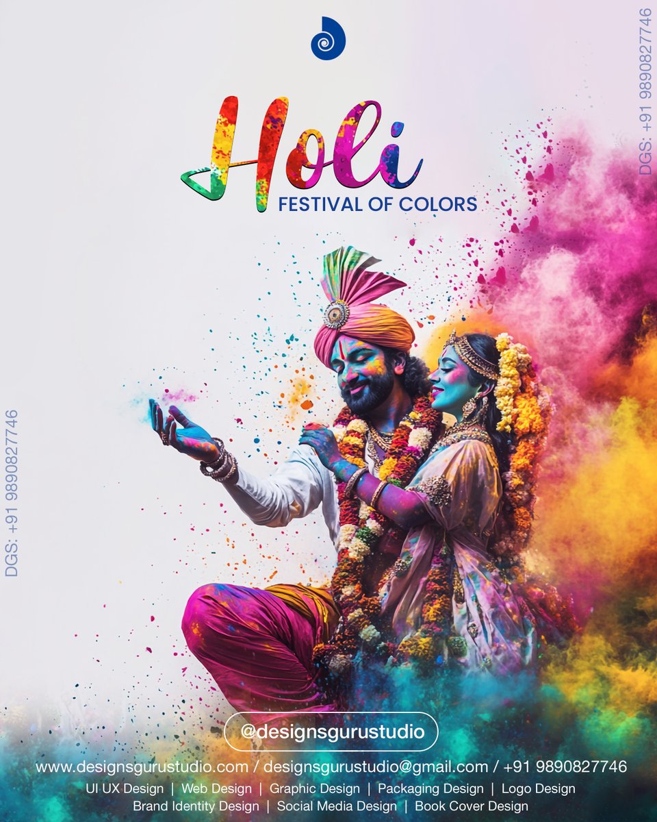 designsgurustud's tweet photo. Happy Holi!
May the vibrant colours of Holi bring happiness, peace, and good health to your life. Have a wonderful celebration!
#designsgurustudio #holi2026 #holi #holifestival #happyholi #viral #holifestivalofcolours #festivalofcolours #trendingreels https://t.co/pUbCShKFMY