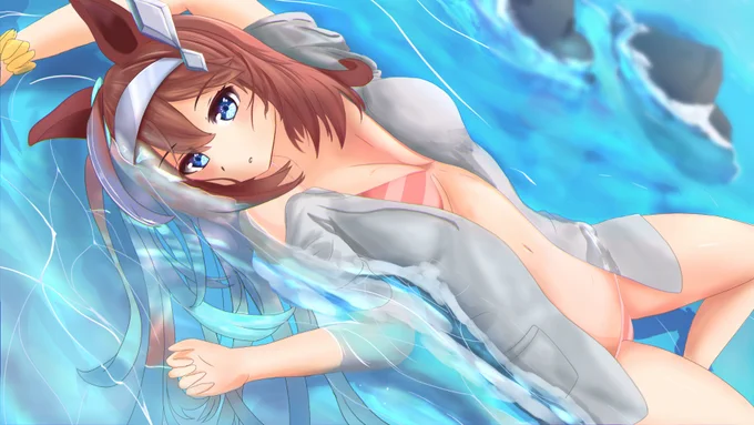 ファイル見てたらかなり前に描いたミホノブルボン出てきた。 #ミホノブルボン #ウマ娘
