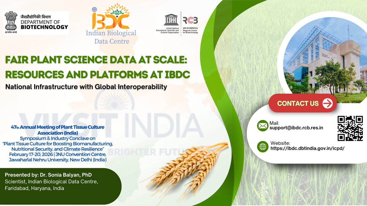 IBDC (Indian Biological Data Centre) tweet media