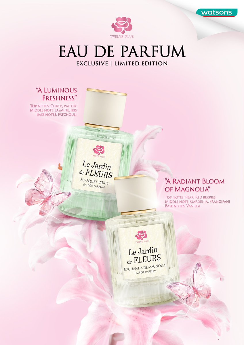 ใหม่! Twelve Plus Eau De Parfum ✨
ครั้งแรกของทเวลฟ์พลัสกับน้ำหอมในขวดแก้วสุดพรีเมียม
Limited Edition ที่พร้อมให้คุณโปรยเสน่ห์ได้อย่างน่าหลงใหล 💎

เลือกแมตช์กลิ่นที่ใช่ในสไตล์คุณได้ทั้ง 2 กลิ่น
💚 A Luminous Freshness
เฟรชคลีนแบบลูกคุณ ดูแพงแบบ effortless
ซิตรัสฉ่ำ ๆ
