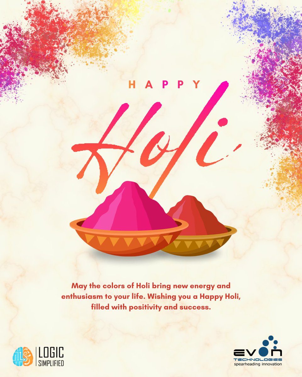 Wishing you all a very Happy Holi!

#HappyHoli, #Holi2026, #FestivalOfColours