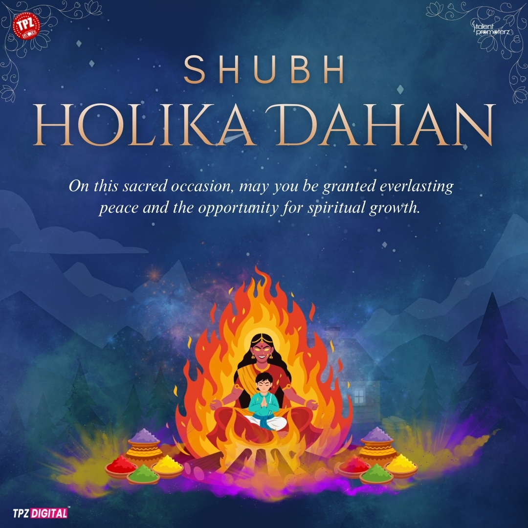 TpzRecords's tweet photo. Let the flames of Holika Dahan bring new beginnings. 🔥����#holikadahan2026 #HoliVibes #HappyHoli #YouTuber  #FestivalOfColors #HoliCelebration #Trending  #HolikaDahan #tweetme #tween https://t.co/LFbQKOMVHf