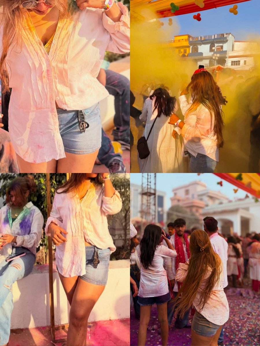 प्रिय मित्रों आपको होली की हार्दिक शुभकामनाएँ! ✨🌈
रंगों, हंसी और प्यार से भरी रहे आपकी होली।💛🎨
#Holi #happyholi2026 
Enjoying Holi with friends in College 🤍 
#HoliCelebration 
#HappyHoli