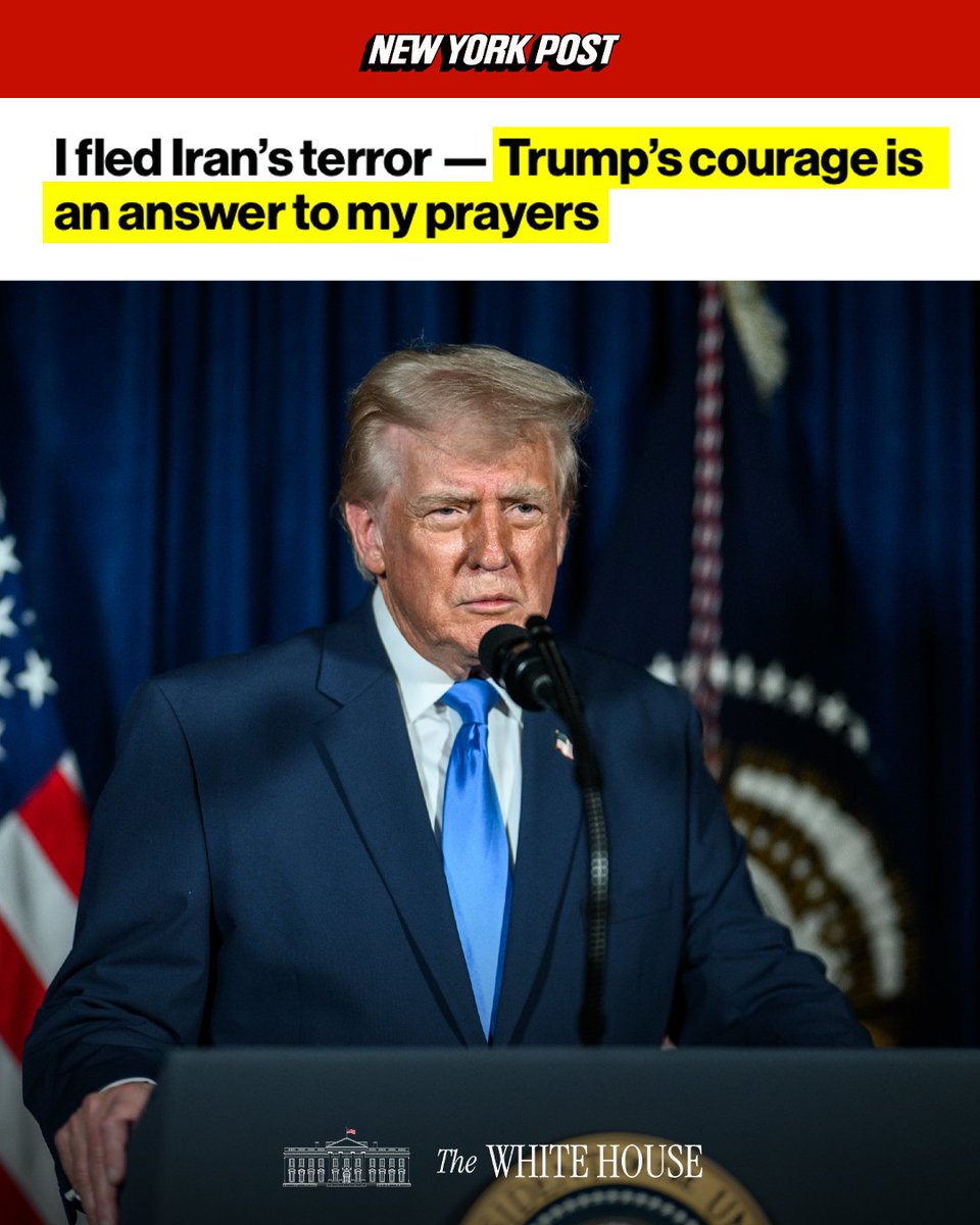 The strikes President Donald Trump launched against Iran Saturday are not just military operations — they are the answer to decades of prayers by Iranians who have suffered under tyranny.
Follow 👉 <a href="/QTrumpNews2/">Barron Trump Q</a>