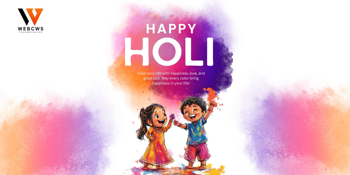 WebCWS's tweet photo. 🌸 Happy Holi from WebCWS Technologies! 🎨
May this festival fill your life with happiness, success, and colorful opportunities.

#HappyHoli #WebCWS #DigitalGrowth #FestivalOfColors https://t.co/q6PC7zwynw