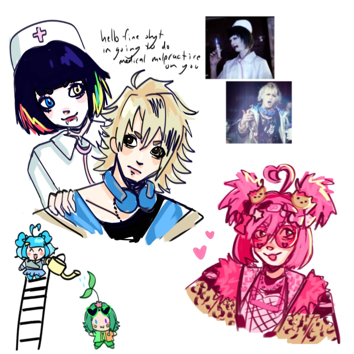 kainyanyan's tweet photo. whos hungry for super duper quick awake doodles cause I have no good art to post https://t.co/nMpxNgl9L9