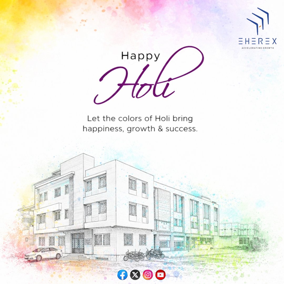 Eherex's tweet photo. This Holi, may vibrant colors fill your journey with positivity, harmony, and fresh energy.

Wishing you and your loved ones a joyful and colorful celebration! 🌸

#HappyHoli #FestivalOfColors #Positivity #EHerex https://t.co/1n9BfSJ0Nk