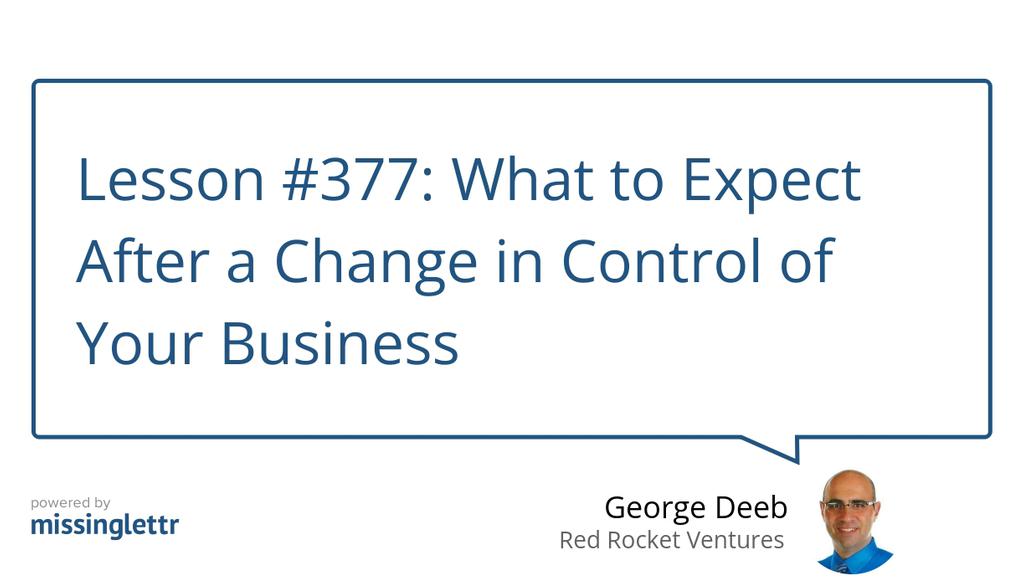 "Prepare to backburner your normal work for a while, as all this minutia gets sorted out, setting everything up for the new owner and communicating such changes to all of your staff, customers, vendors, partners, etc." lttr.ai/AouxG

#startups #entrepreneurship #mergers