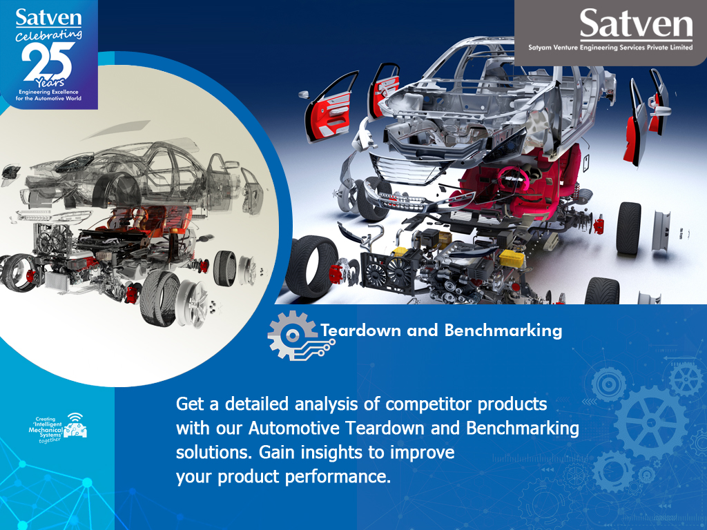 #Satven had developed competencies in doing competitive benchmarking at various levels:
1. Component level
2. Sub-system level
3. System level

satyamventure.com/solutions/tear…

#satyamventure #benchmarking #competitivebenchmarking #oem #oems #automotive #automotiveindustry #teardown