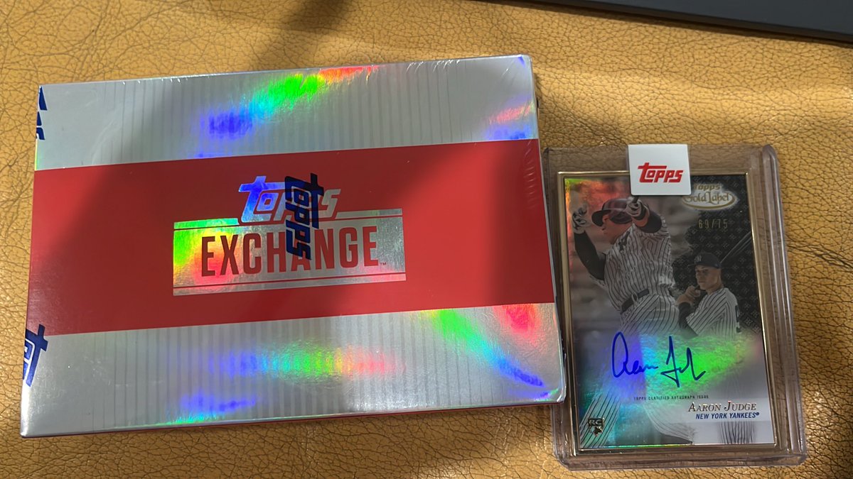 Nice little Mailday today!  

2017 Aaron Judge Topps Gold Label Black /75 Rookie Auto.

<a href="/Topps/">Topps</a> redemption exchange 

<a href="/CardPurchaser/">Card Purchaser</a>