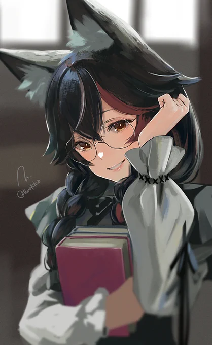 【だいたい毎日イラスト】114日目 ミオしゃ 今回は"Nanon"さんからのリクエストです! Daily Illustration, Day 114 – Ookami Mio