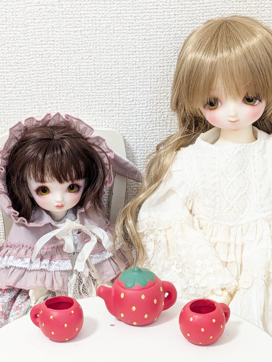 苺花ちゃんとひまりちゃん🍓🌻
二人一緒に撮るのは初めてかも？