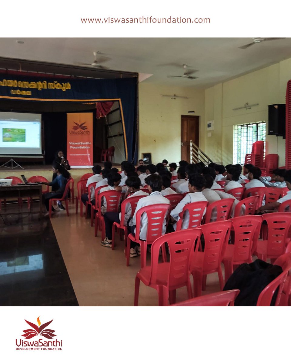 ViswaSanthiFndn's tweet photo. ViswaSanthi Foundation conducted an Exam Motivation & Stress Reduction session at Govt. Model HSS, Varkala (16 Jan 2026) under #KALALAYAM2025-26.
Students learned practical ways to manage exam stress, boost confidence & stay focused. 💪📘
#EYGDS #ExamMotivation #VSF #Kalalayam https://t.co/WtLZOE9D6M
