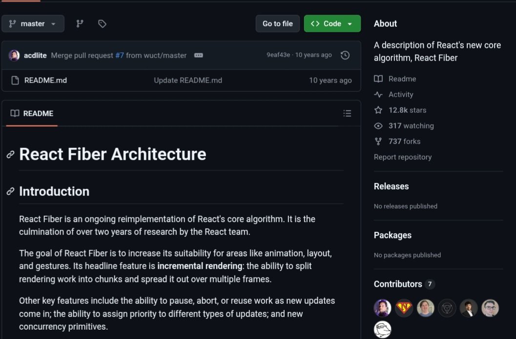 Vibha_Pathak_'s tweet photo. When world has moved on to Nextjs but you are still taking time to understand react fiber architecture. https://t.co/zNKhjllX8M