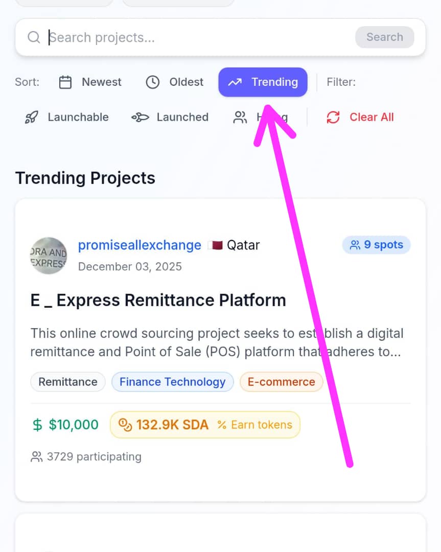 sidrastart.com/project/1c3966… The clock is ticking... ⏰ 29 days remain before this window closes.
​✅ Start small or go big—every contribution counts in our 3-trading project phase.
​Step-by-step:
🔹 Open your Sidra App
🔹 Find us in the "Trending" section
🔹 Start your journey with E