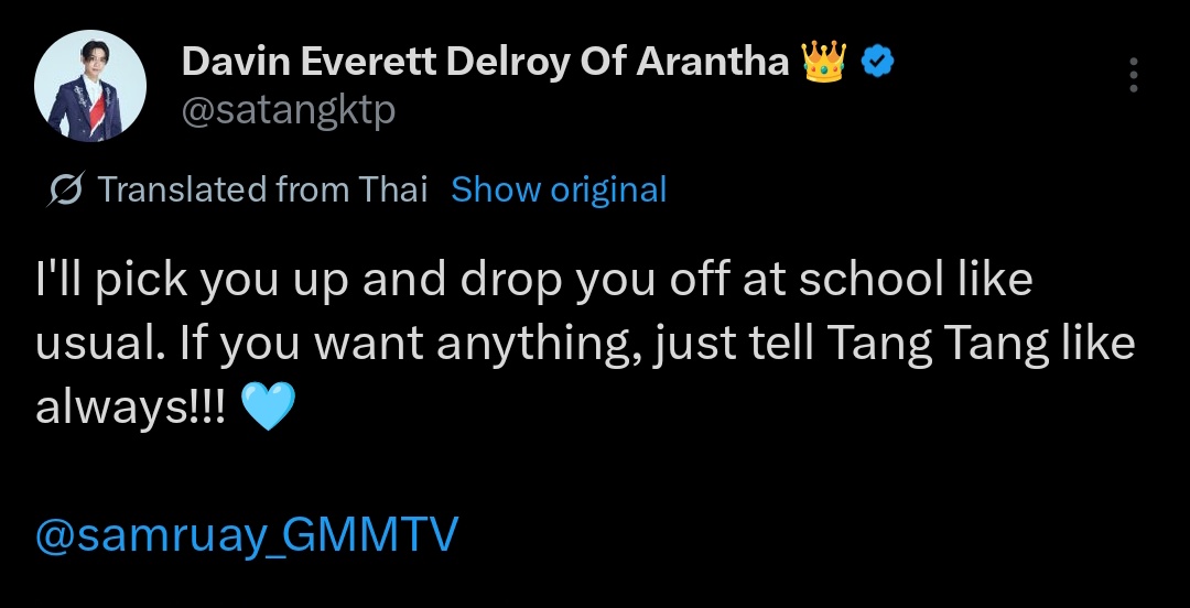 They're making sure Samruay is still full of love I can't 😭